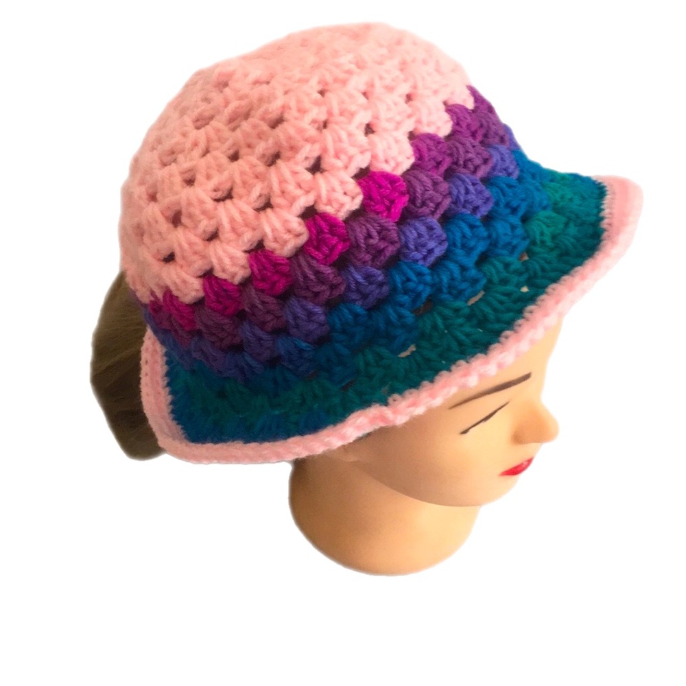 Women’s Large Crochet Bucket Hat